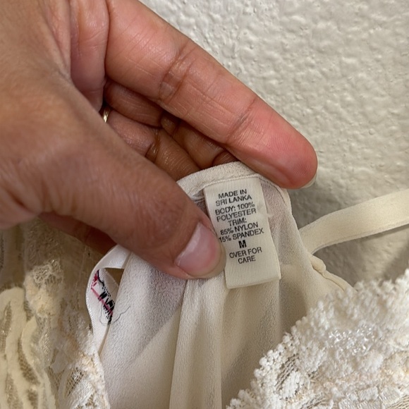 Victoria’s Secret Vintage Nightgown Lace Slip with Bows - Picture 6 of 8